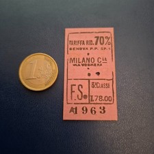 Antico biglietto ferrovia