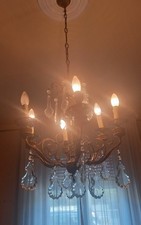 Lampadario 8 Luci Ottone E