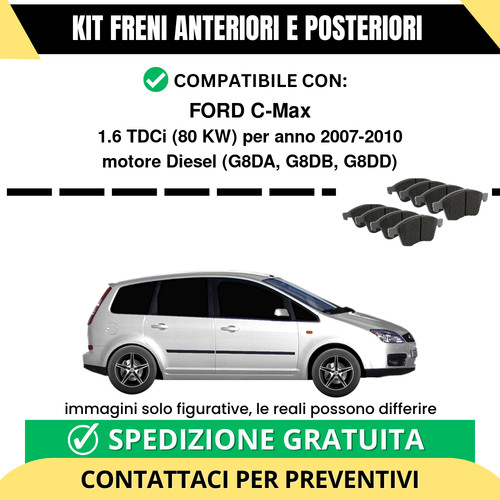 Pastiglie freno ant post - pastiglie, +