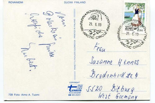 1989 rovaniemi suomi finland - rovaniemi,