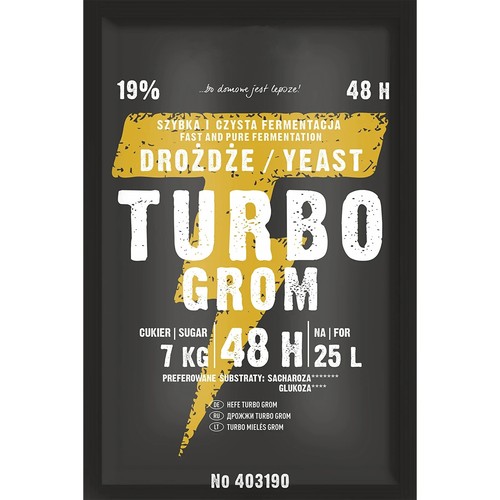 10x lievito turbo grom - grom, nero