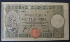 BANCONOTA 25 LIRE BANCO DI