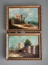 Coppia paesaggio rurali - di,