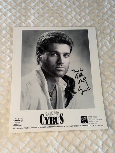 Autografo billy ray - autografo, 8x10