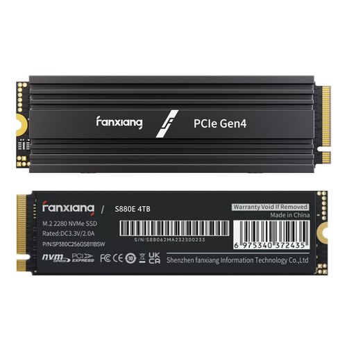 Fanxiang 1tb 2tb - pcie, 4.0