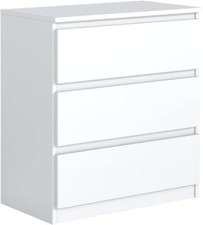 Cassettiera bianco opaco con - bianco, 3