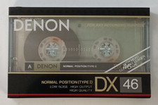 Denon Dx 46 Musicassetta 1990 cassetta vergine Nuova Sealed Vintage Old stock