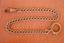 CATENA PER OROLOGIO DA TASCA UOMO IN METALLO BIANCO ( M6 )