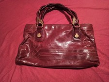 MAZZINI BORSA ROSSA DA SPALLA IN PELLE VINTAGE MANICO INTRECCIATO RED LEATHER 