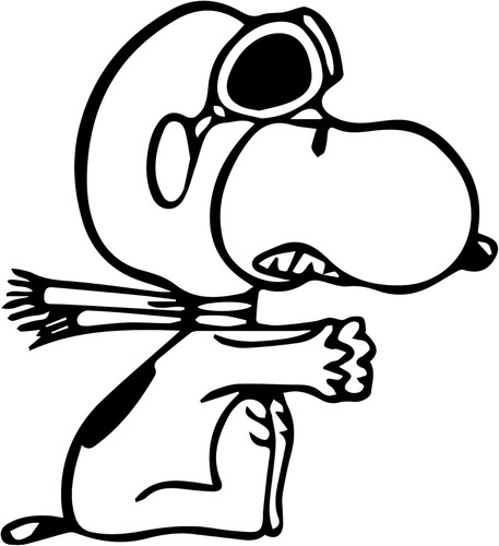 Gesar adesivo snoopy pilota - gesar,