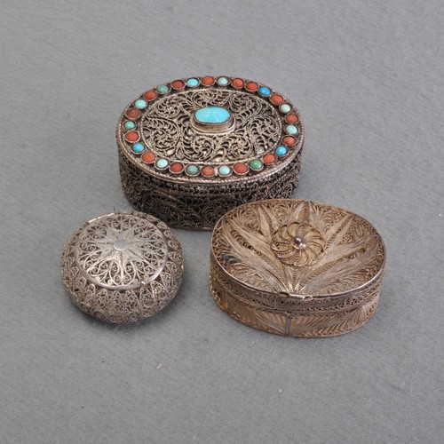 3er set silberdosen - 3er,