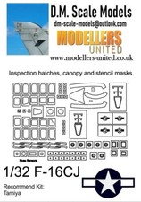 Mascherine 1/32 F-16CJ