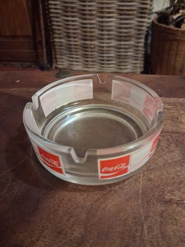 Coca cola ashtray glass - ashtray, ,