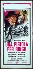 LOCANDINA UNA PISTOLA PER RINGO SPAGHETTI WESTERN 1965 GIULIANO GEMMA MORRICONE