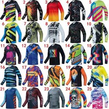 Maglia Downhill Jersey Uomo Dirt Bike Motocross MTB DH FR MX Maglia