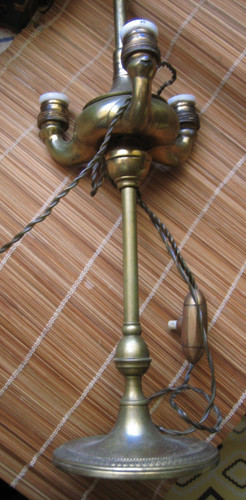 Lampada antica luci ottone - lampada,