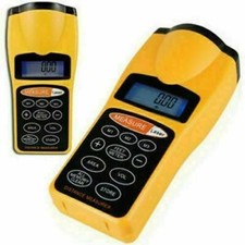 MISURATORE DI DISTANZA METRO PUNTATORE LASER ULTRASUONI DISPLAY LCD MISURA
