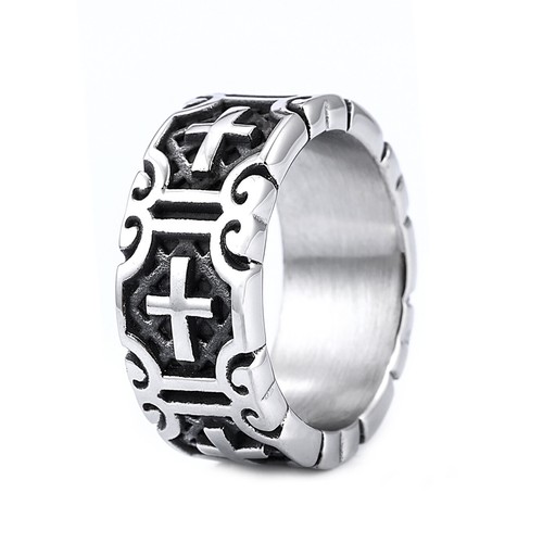 Anello uomo croce vintage - uomo,