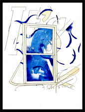 MARIO SCHIFANO LITOGRAFIA