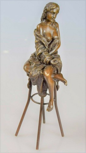 Donna nuda sgabello bar - nuda,