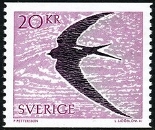 Svezia 1988 Bird Swift