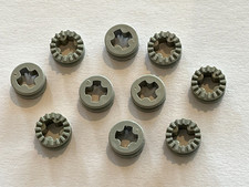 10 X LEGO Light Gray Technic