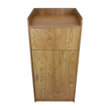 Pattumiera e vassoio in legno
