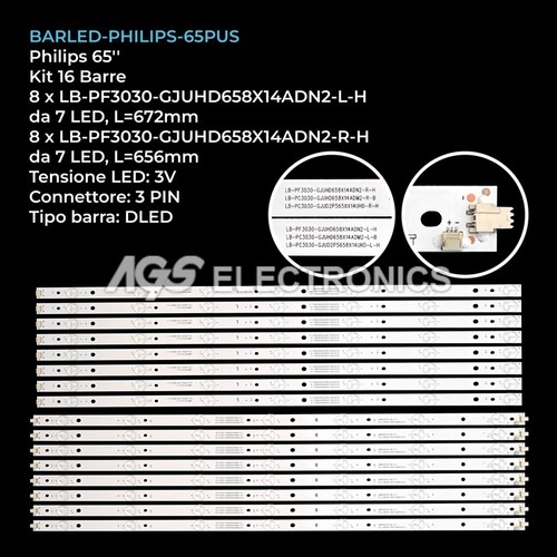 Kit barre strip led - 16, tv