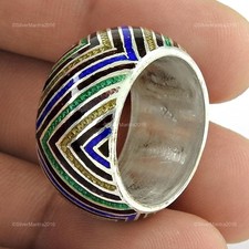 Anello In Smalto In Argento