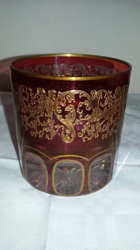 Bicchiere cristallo rosso - cristallo,
