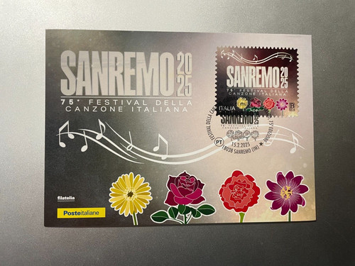 2025 cartolina filatelica - filatelica, 75°