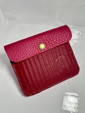 Portafogli Porta Tessere, Unisex, Artigianale In Vera Pelle