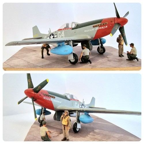 D mustang diorama - 1:48,