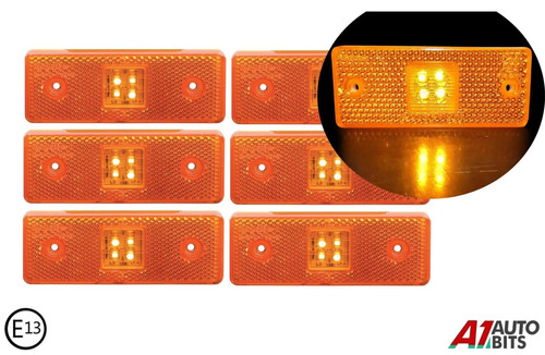Pezzi led 24v arancione - 6,
