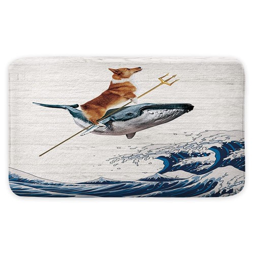 Tappetino bagno corgi cane - tappetino,