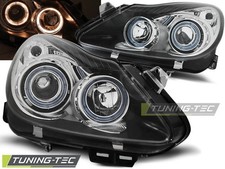 Phares Avant Angel Eyes Opel Corsa D 04.06 Noir