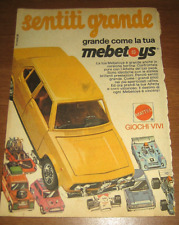 PUBBLICITA MEBETOYS 'SENTITI GRANDE' ALFA ROMEO ALFETTA VINTAGE advertising werb
