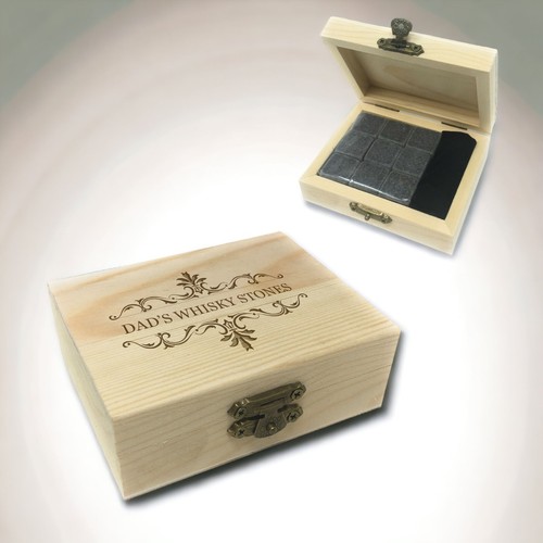 Set regalo legno pietre - set,
