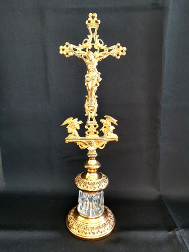 Cristo metallo dorato - cristo, in