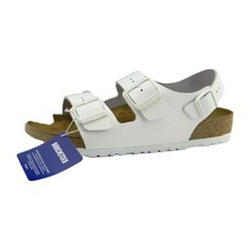 Birkenstock MILANO sandali sandali ciabatte bianco larghezza normale pelle 39