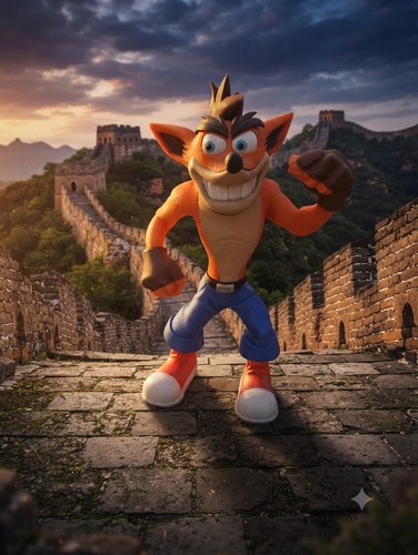 Statuetta crash bandicoot - statuetta,