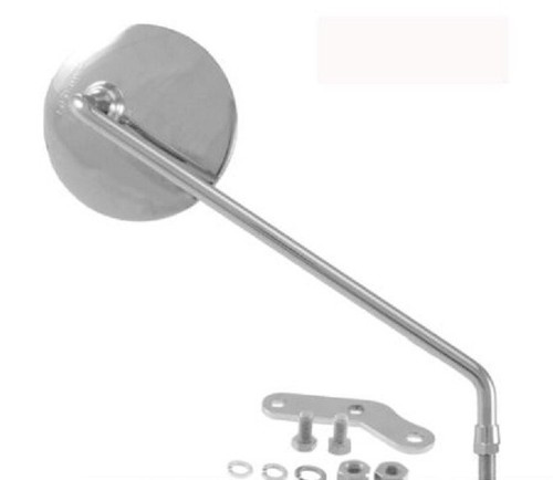 Specchio tondo cromato - specchio, dx