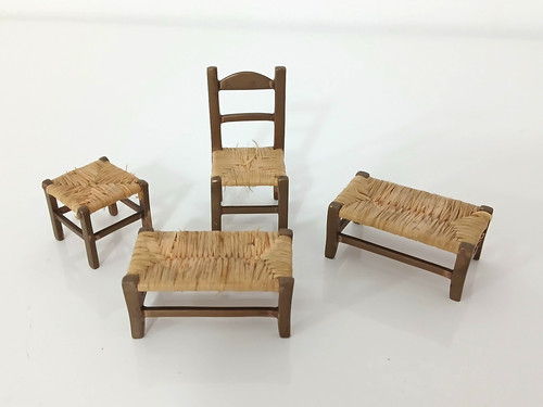 Set mobili miniatura vintage - set,