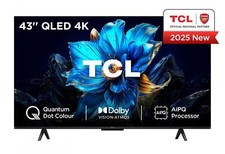 TCL Smart TV 43" 4K Ultra HD QLED Google TV Dolby Vision Atmos Classe F 43P79K