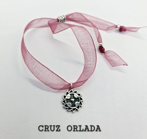 Pulsera cruz orlada - pulsera,