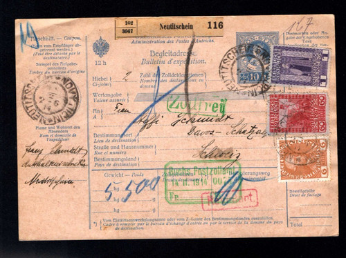 Austria 1914 neutitschein - 1914,