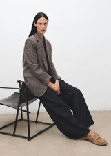 Blazer MANGO lana a quadri -