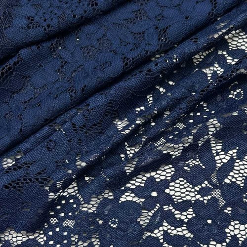Tessuto pizzo elastico fiori - elastico,