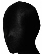  Costume zentai spandex festa Halloween Cool Runnings maschera/cappuccio nero
