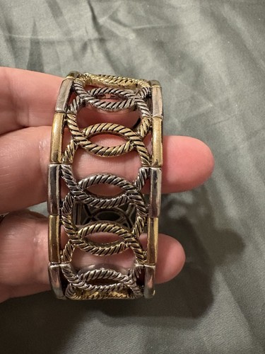 Bracciale elastico bicolore